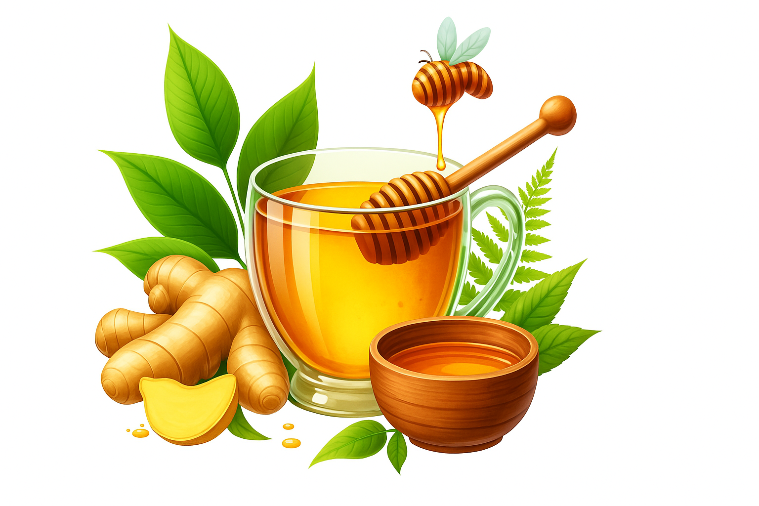 Flavored Honey (Tulsi, Ginger, Cinnamon-Infused from Indian sources)